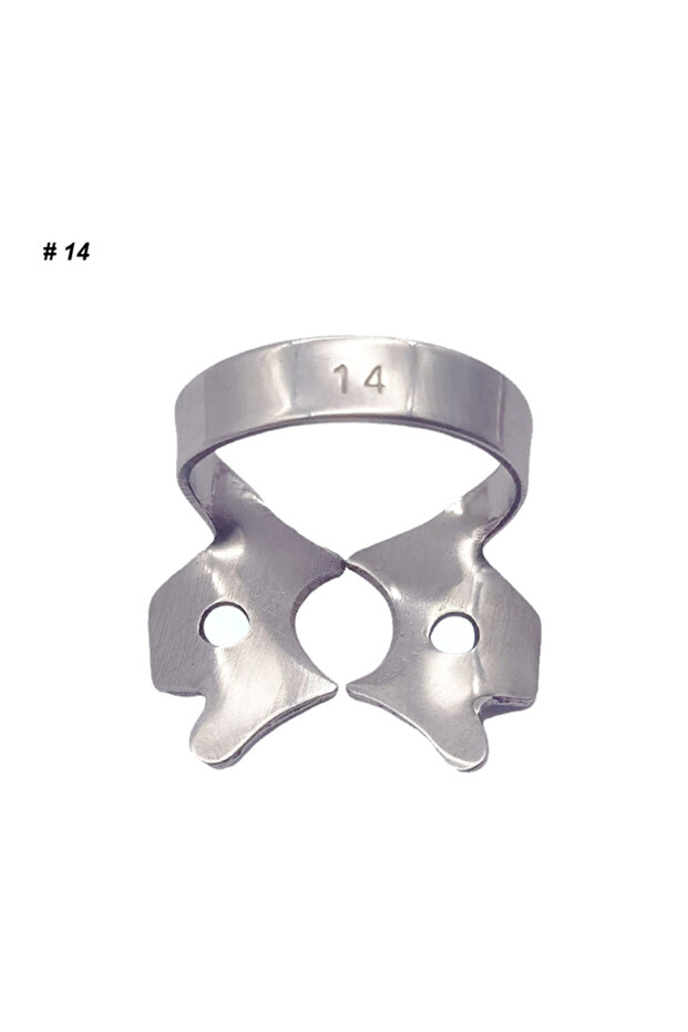 14 1Pc Dental Dam Clamps Endodontic Restorative Barrier Clips Stainless Steel Frame Holder fo...