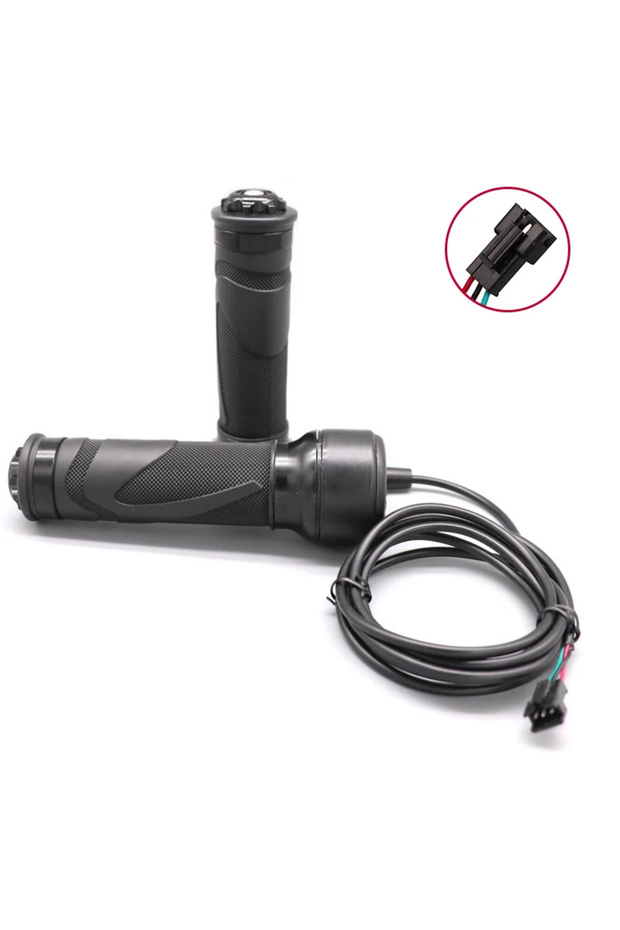 Twist Throttle-SM Electric Bike Throttle Grip 24V 36V 48V Waterproof Connector E Bike Twist Throttle