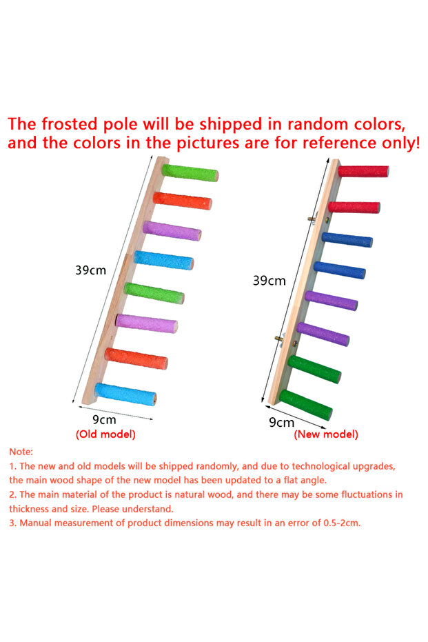 Eight-Ladders 4/6/8 Step Bird Climbing Ladder Parrot Toy Ladder Bird Interaction Fun Climbing Toys W