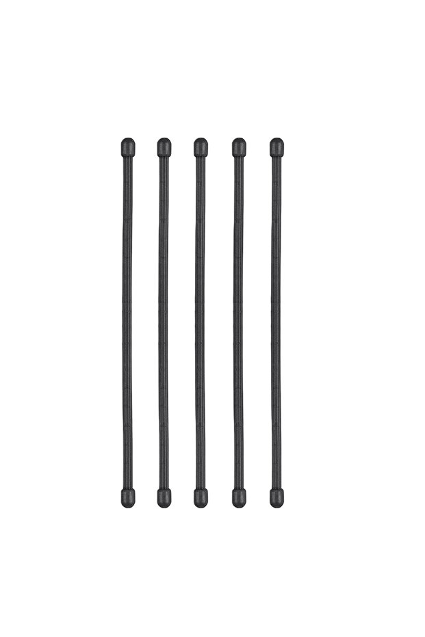 6inch D 5PCS Silicone Zip Ties, Steel Core Silicone Twisted Ties, Reusable Twisted Ties, Cable Tie.