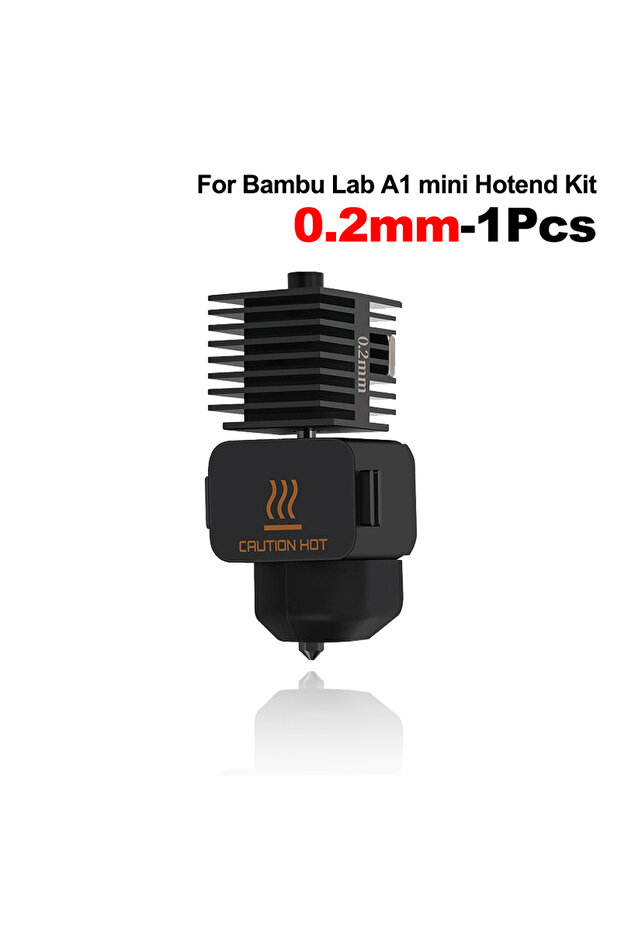 مجموعة قطع غيار طابعة ثلاثية الأبعاد بقطر 0.2 مم، قطعة واحدة، لرأس الطباعة Bambu Lab A1 A1 Mini، بأحجام 0.2، 0.4، 0.6، 0.8 مم.