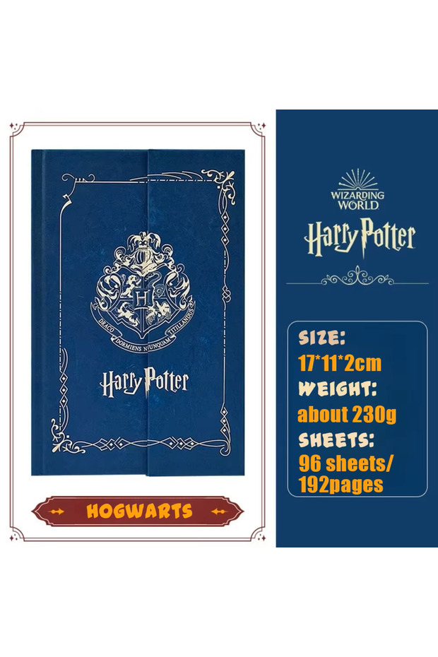 Hogwarts Authentic Harries Potters Peripheral Retro Notebook Magic Academy Hogwarts Slytherin Portab