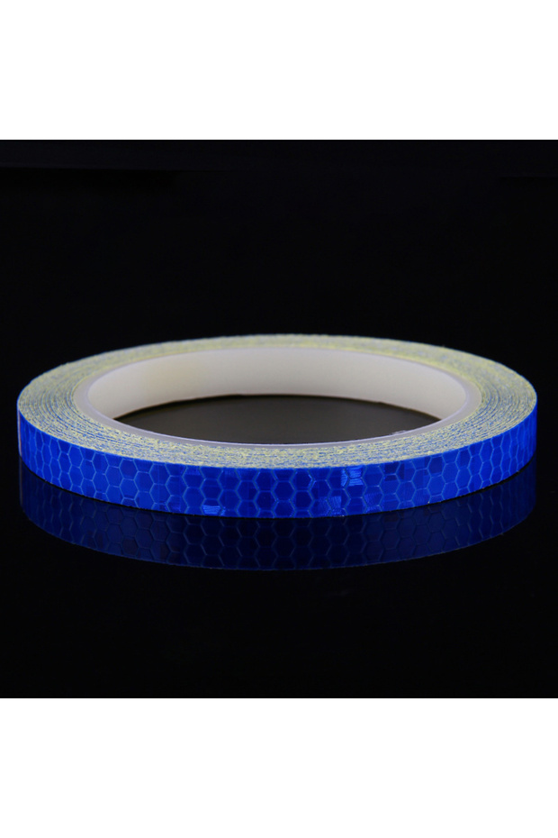 Shiny Blue 1cm*8m Reflective Tapes 9 Colors Reflectors Warning Tape Night Safety Sticker White Blue