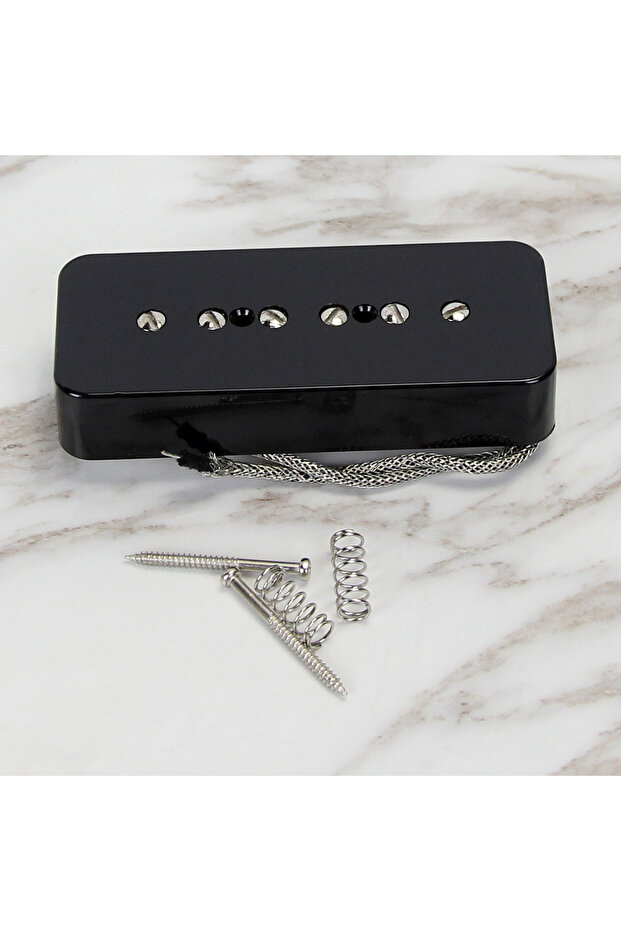 Black Bridge FLEOR Guitar Pickup Alnico 5 P90 Single Coil Pickup Soap Bar Neck / Bridge for LP SG El