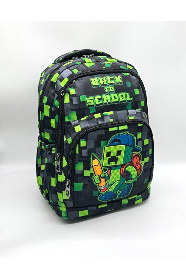 مجموعة من 3 قطع للرجال من قماش الساتان للمدرسة الابتدائية S حقيبة ظهر S مقاوم للماء للمدرسة الابتدائية حقيبة للرجال - 2