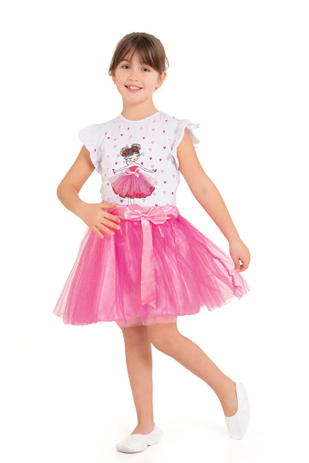 Girl's Bow-Tutu Tulle Skirt 23 April