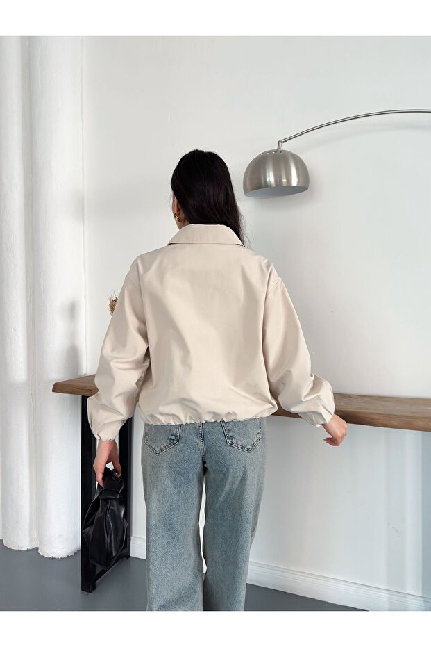 سترة بومبر كبيرة الحجم - 5