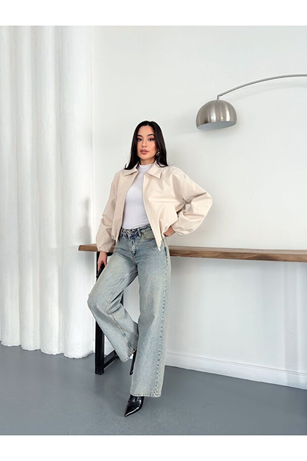 سترة بومبر كبيرة الحجم - 7