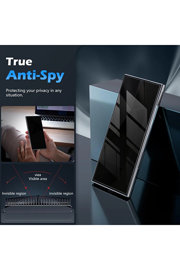 Samsung S24 Ultra Compatible Ghost Screen Protector Hidden Privacy - 5