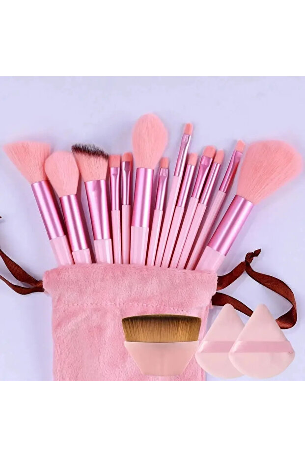 13pcs pink pp 55 Makeup Brush Set Soft Fluffy Professiona Cosmetic Foundation Powder Eyeshadow Kabuk