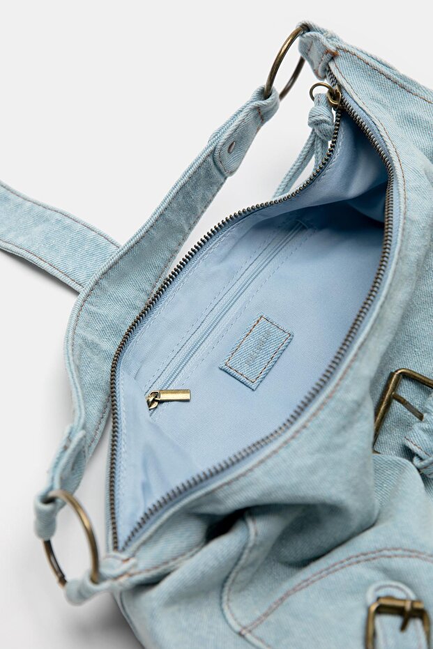 Kot tokalı omuz çantası - 3