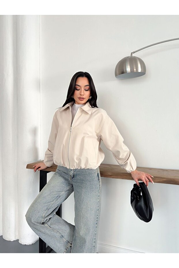 سترة بومبر كبيرة الحجم - 4