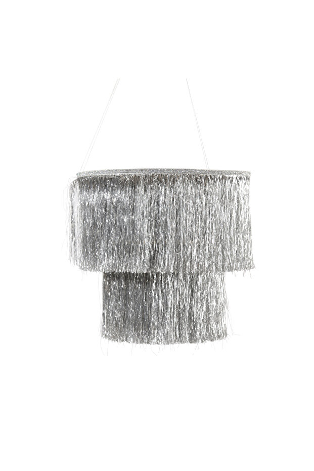 Silver Fringe Chandelier