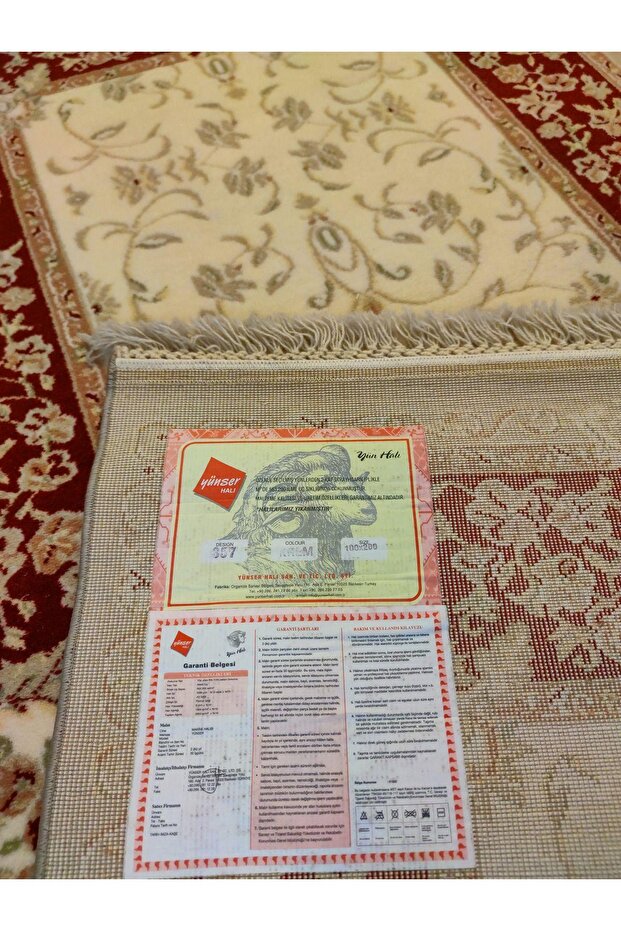 YÜNSER 357 KREM HALI - 4