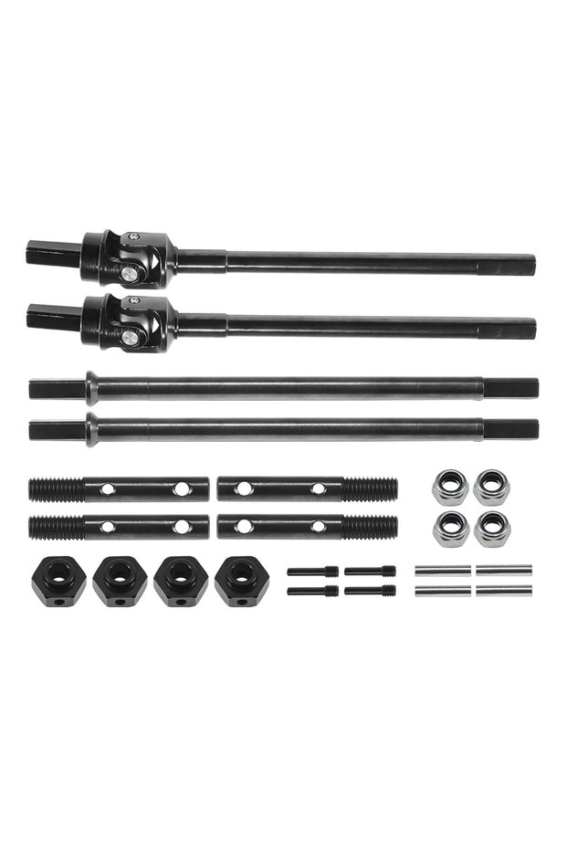 Shafts Set Steel Capra F9 Portal Stub Axle Universal Driveshaft Straight Shaft Overdrive Gear for 1