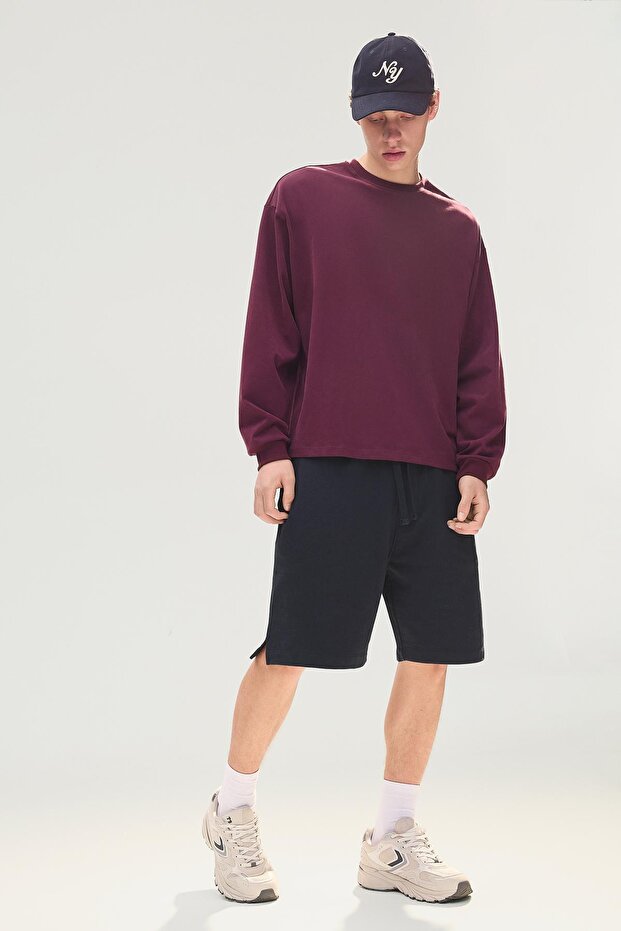 Basic pamuklu bermuda - 1