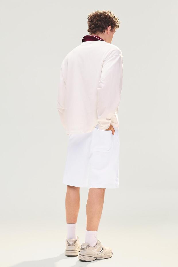 Basic pamuklu bermuda - 3