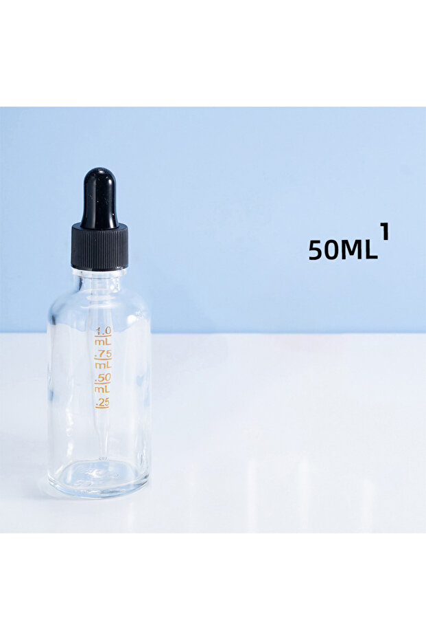 50ml Dropper Bottles With Scale Reagent Eye Drop Transparent Glass Aromatherapy Liquid Pipette Bottl