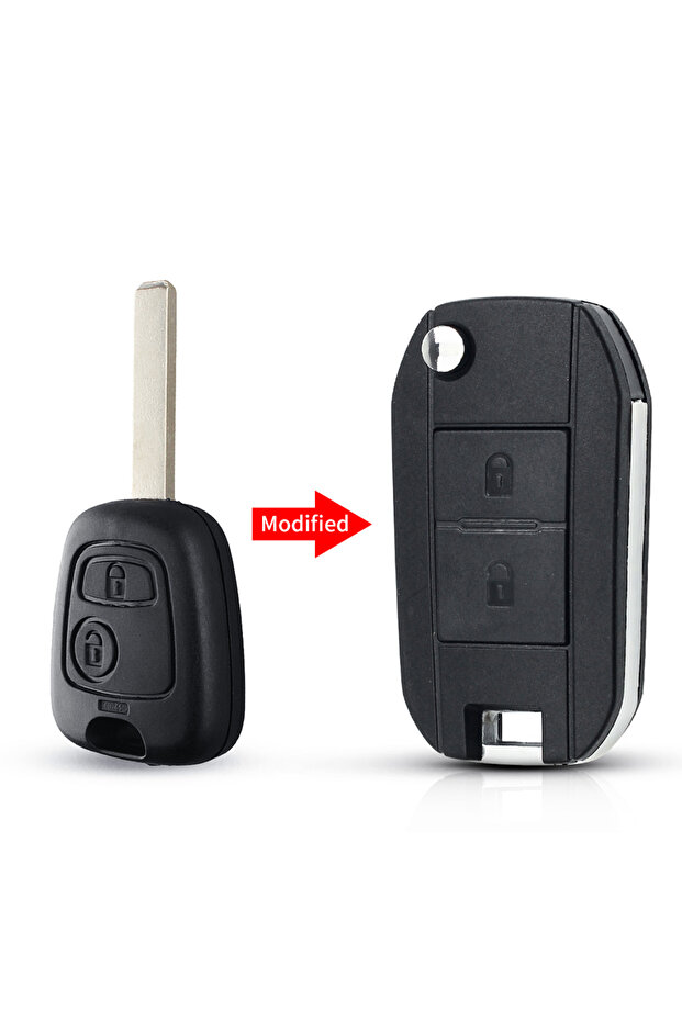Model 1 VA2 Blade KEYYOU 1PCS Modified Version Folding Car Key For Toyota AYGO For Citroen C1 C3 For