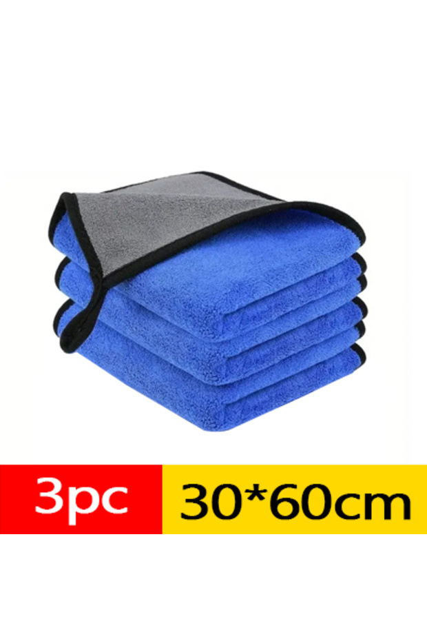 3pc 30x60 1/3/6pcs Microfiber Car Washing Towel Soft Quick Drying Windows Mirrors Wiping Rags Home D