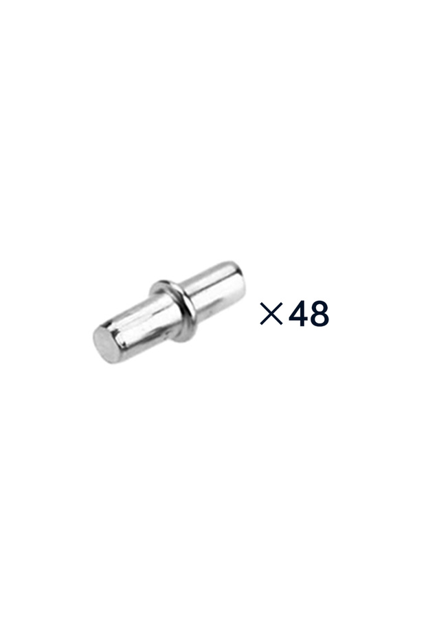 General 48pcs 24-96 pcs Cabinet Wardrobe Shelf Support Pins Studs Pegs Silver Tone (5mm x19mm)
