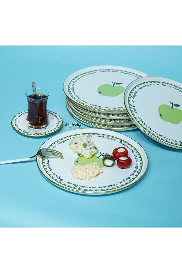 Mon Amour Porcelain 6-Piece Serving Plate