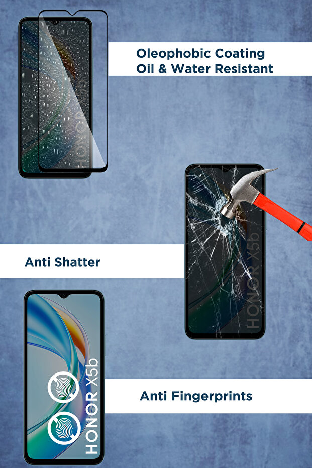 واقي شاشة زجاجي ممتاز لهاتف Honor X5b - 4