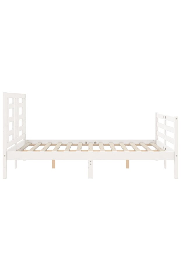 4FT Bed Frame with Headboard, Small Double, Solid Wood - 7