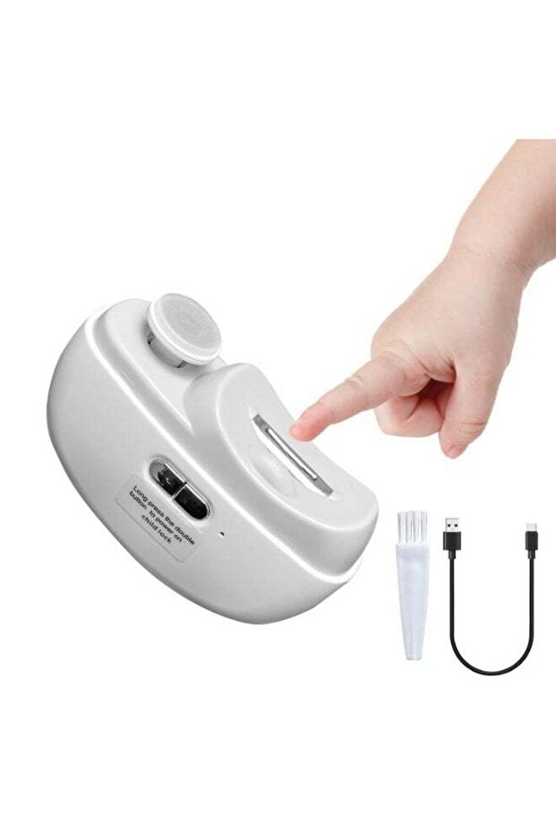 MUNTAQI 2 in 1 Electric Nail Clipper with Nail File