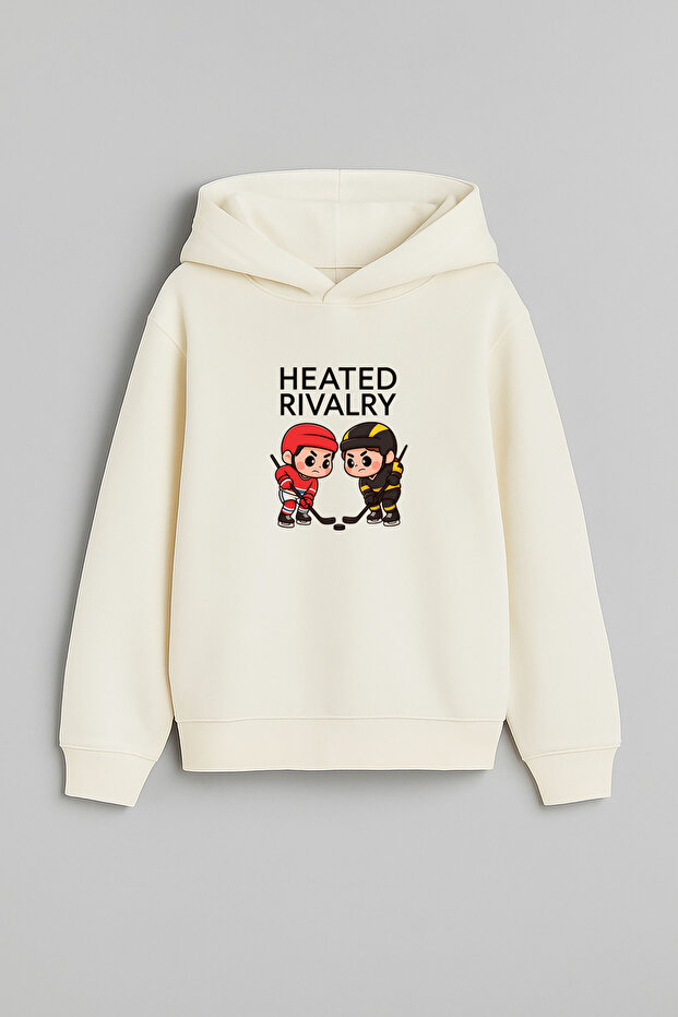 سويت شيرت هودي مطبوع بتصميم Heated Rivalry İlya Rozanov 81 بلون إكرو