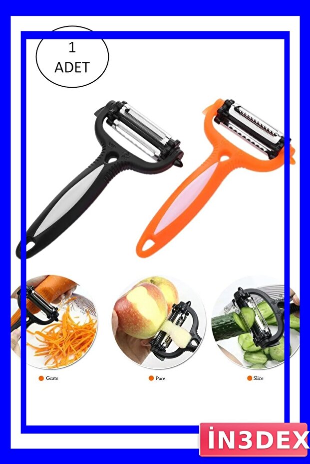 Multifunctional 3-Headed Kitchen Peeler - 1