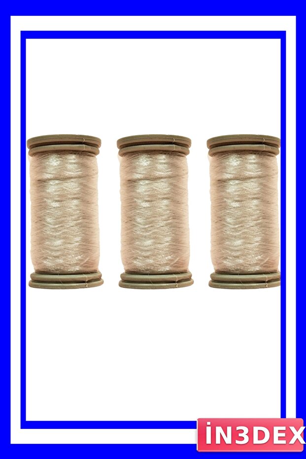 خيط خرز شفاف 200 متر، عبوة من 3 قطع - 1