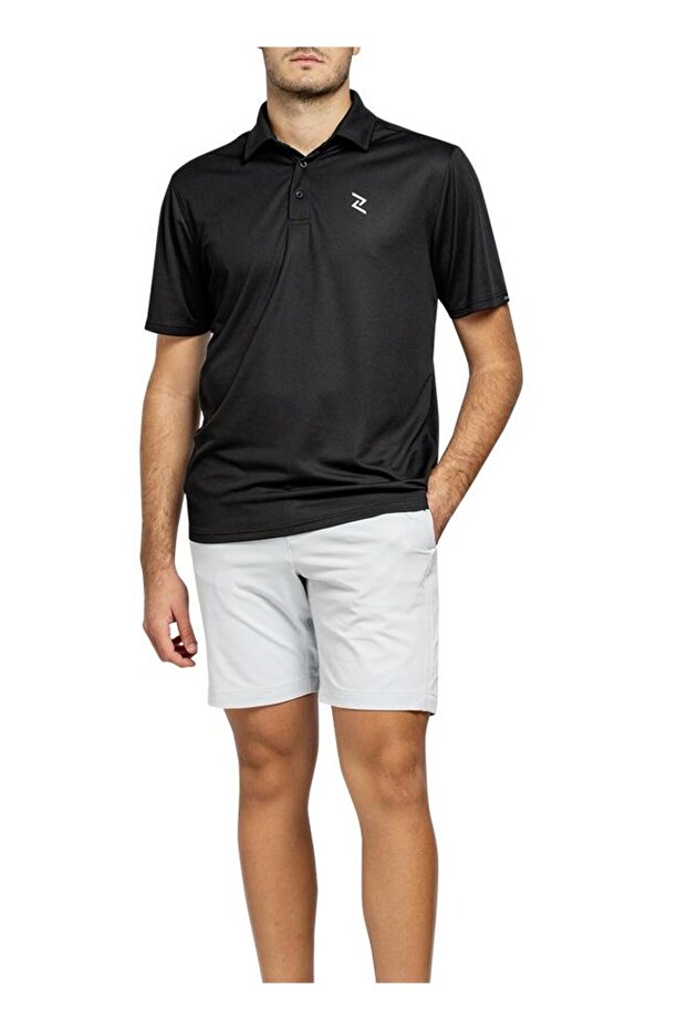 Men's Solid Golf Polo Shirt - 2