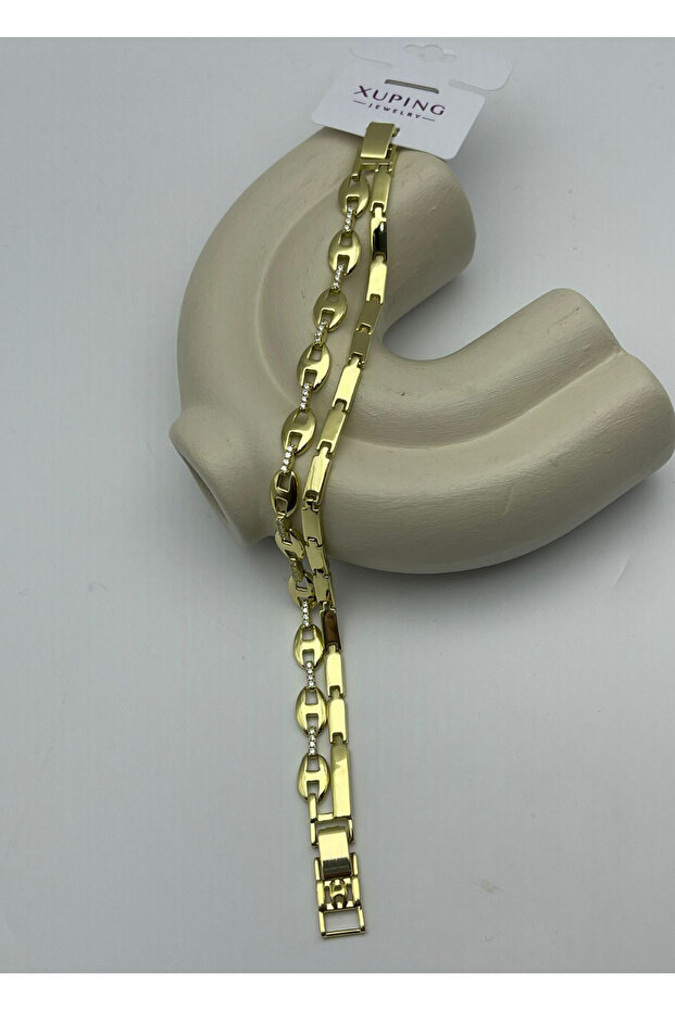 Xuping gold stone double row bracelet - 26xpb11