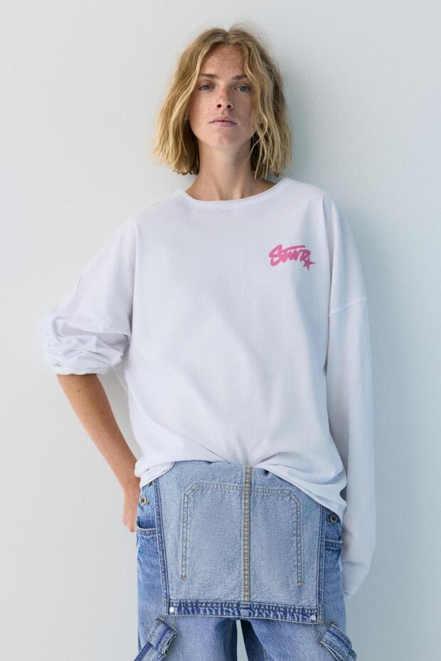 STWD dikişli t-shirt - 1