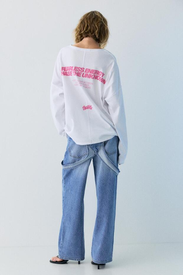 STWD dikişli t-shirt - 4