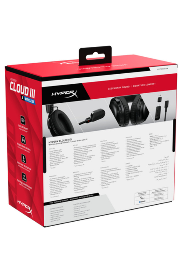 Cloud Iii S Wireless Over-Ear Gaming Headset Black - 2
