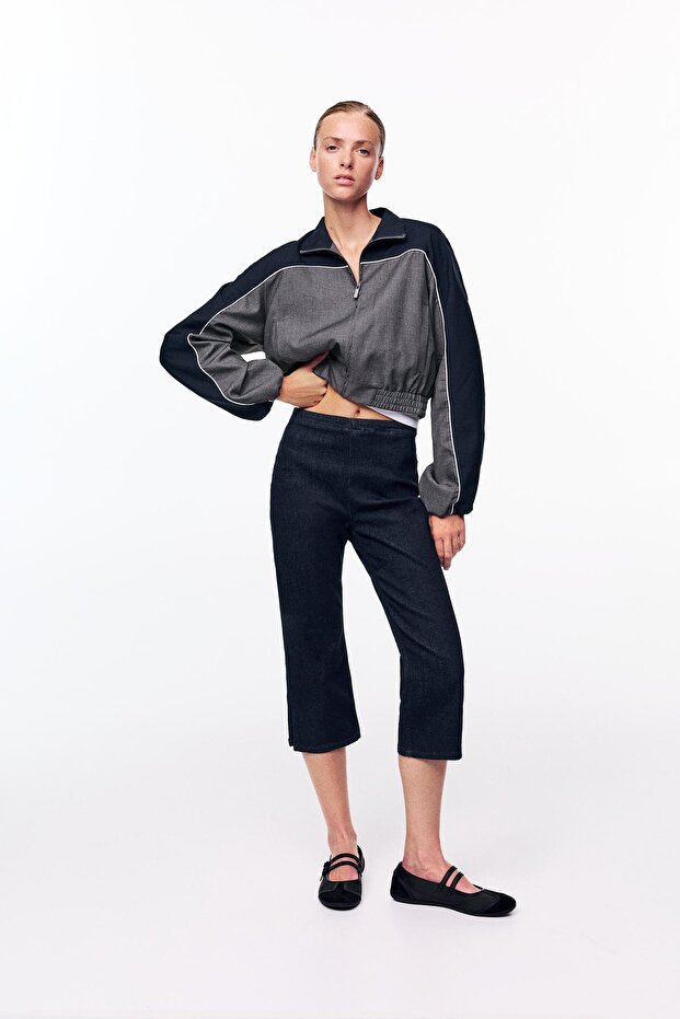 Seamless capris jeans - 1