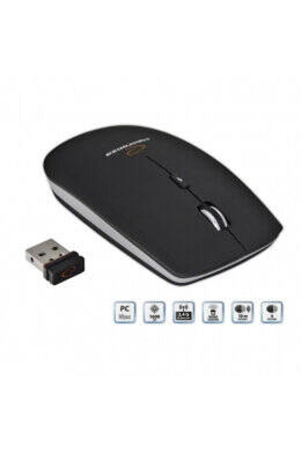 Mouse optic wireless EM120K RF 1600 DPI - 4