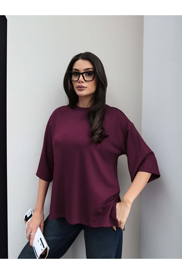 Yan Yırtmaçlı Tshirt - 1