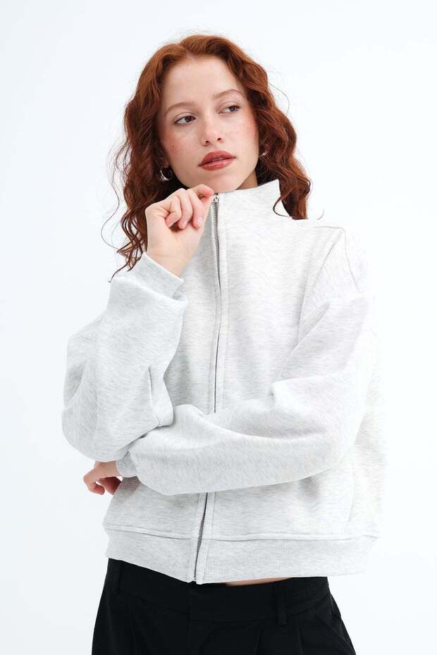 Simli Şardonlu Sweatshirt H12705 - 1