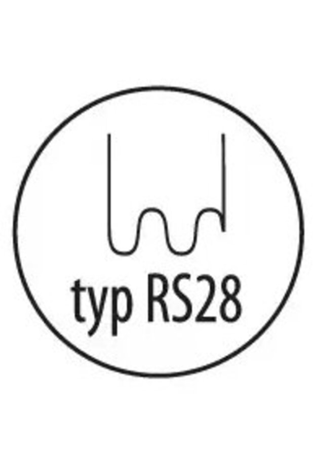 Plastic staples type RS28, 0.8mm, large wave, 100pcs