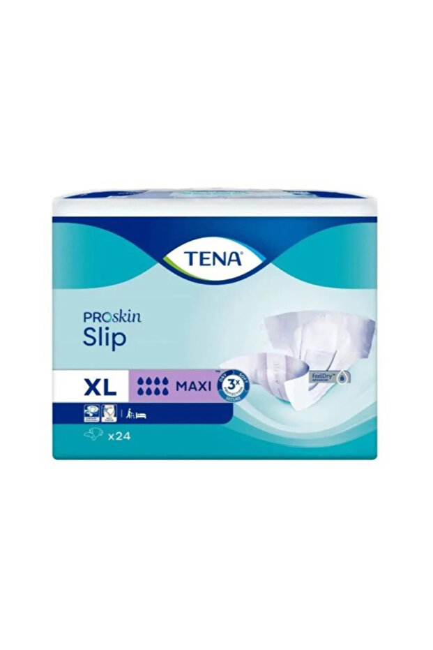 حفائض تينا سليب ماكسي (TENA Slip Maxi) - مقاس (XL) كبير جداً - حماية ليلية قصوى وامتصاص فائق.