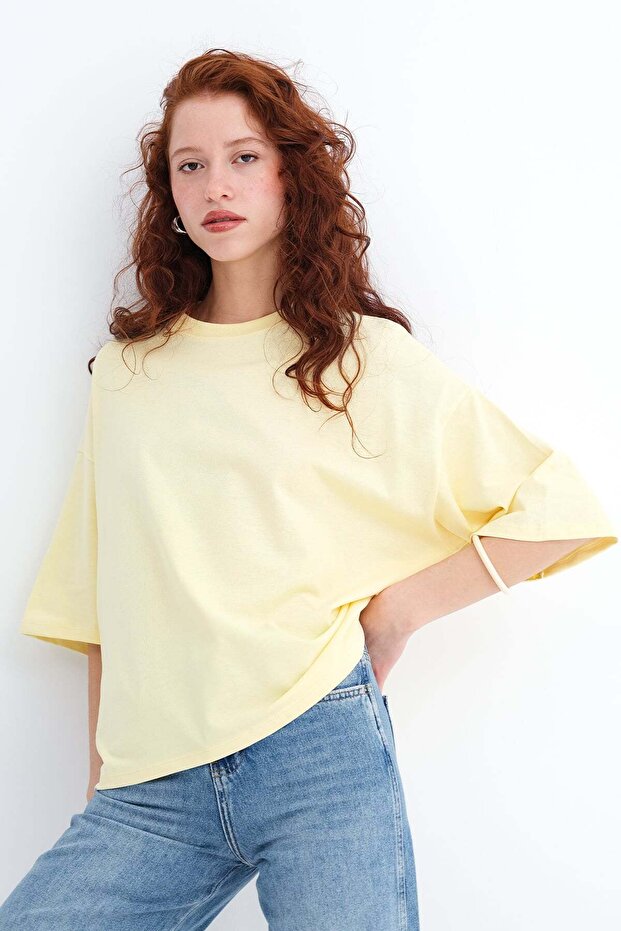 Basic Kalın T-shirt P10493-W7 - 1