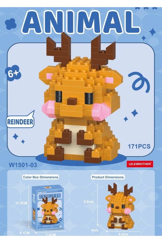 Geyikli Bricks Yapı Oyuncak Lego 1 ADET - 1