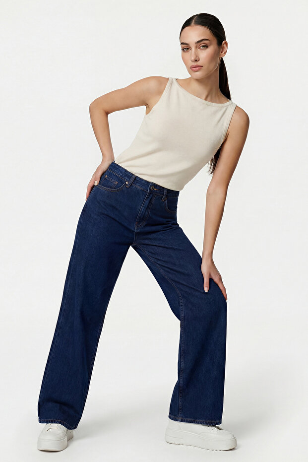 Kadın Askılı Örme Atlet 15935 - Krem - 2