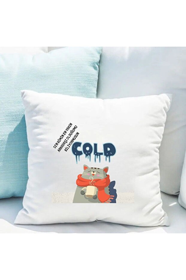 Satin Pillowcase 50X50 cm – “You Don'T Know I'M the One Who Wore Your Cardigan, Right Cold” Printed Design