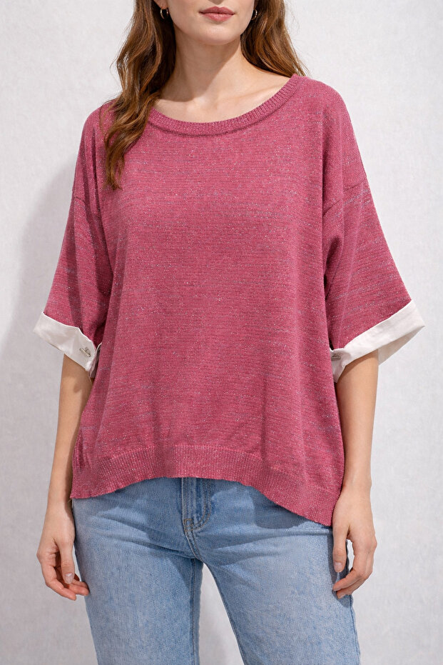 Twomail Simli Triko Bluz - 2