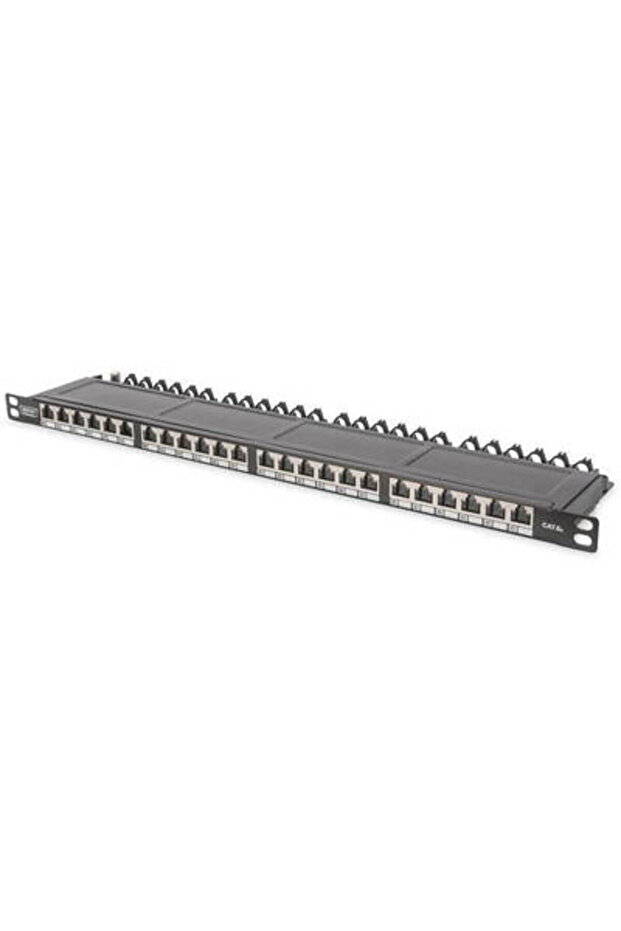 Patch Panel 0.5HE 24-Port Cat6a Ecranat Negru - 2