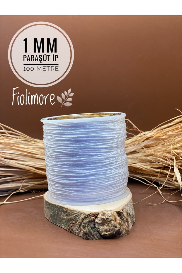 Parachute Cord White Color 1 mm 1St Quality (1 Spool 45 Meters) Jewelry Bracelet Cord